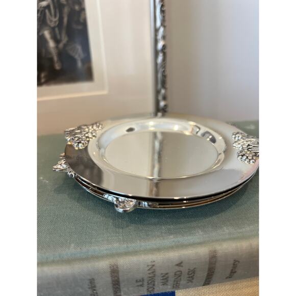 Silver Plate Coaster Set of 4‎ - Picture 2 of 6